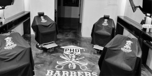 PHD BARBERS BANNER