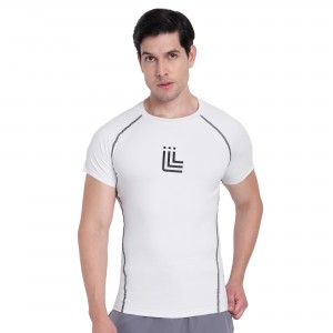 white Compression T shirt For Men2