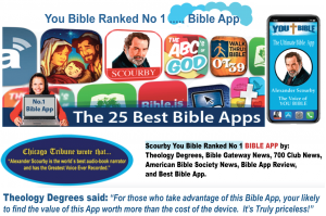 Scourby You Bible App  is the Ultimate combination of Synchronized text and audio.