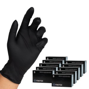 FINITEX 5mil Black Nitrile Exam Gloves 1000pcs