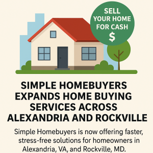 Simple Homebuyers buys houses in Alexandria and Rockville
