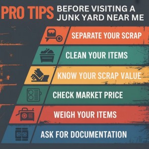 Tips before visiting a scrap yard – how to separate, clean, weigh and value your scrap prope