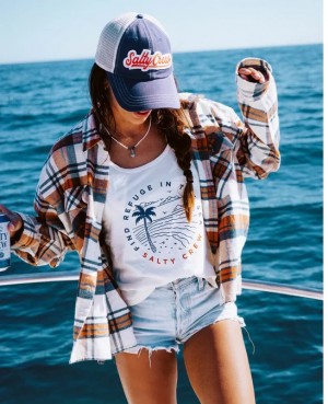 Salty Crew Womens Tank Top Fireworks Classic