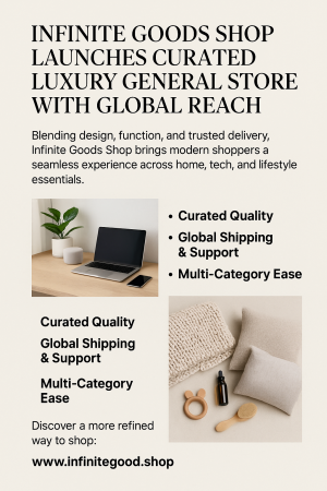 Infinite Goods Shop Launches Curated Luxury Store With Global Shipping