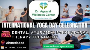 International yoga day celebration 2025 at Dr Agravat Wellness Center Ahmedabad Gujarat India