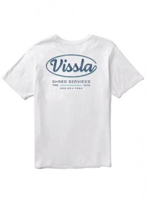 Vissla Mens Shirt Shred Services Premium Organic Pocket Tee