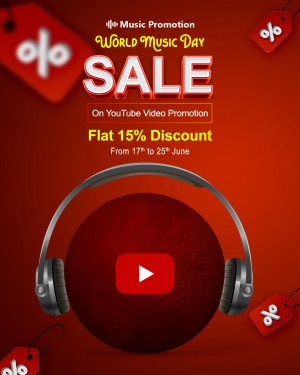 World Music Day Sale on YouTube Promotion Services