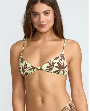 RVCA Womens Bikini Top Paradiso Knotted Crossback