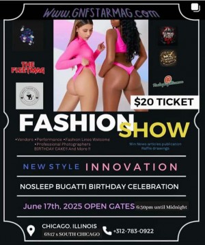 NEW STYLE INNOVATION FASHION SHOW AND BIRTHDAY CELEBRATION- Flyer