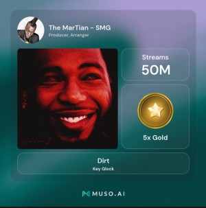 “Dirt” Hits 50M Streams – Produced by The MarTian SMG