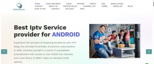 IPTVGANG Web Screenshot