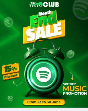 Month End Sale on Spotify Promotion Services