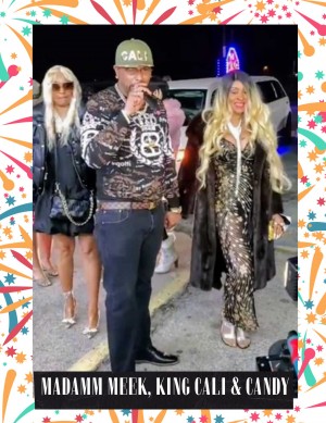 Madamm Meek, King Cali, and Candy Strother DeVore-Mitchell