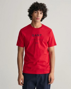 GANT RED T.SHIRT 
