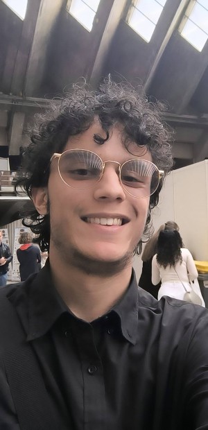 Rayan Hamda Barhoumi at Nice, France 2025 for the presentation of Jackrabbit