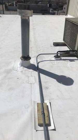 Commercial flat roof repair