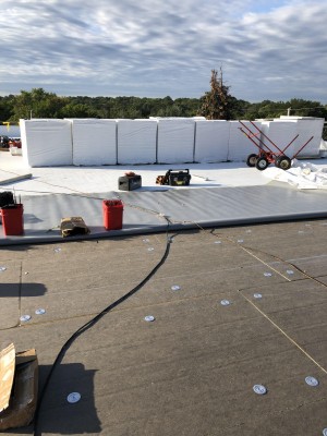 Commercial flat roof replacement
