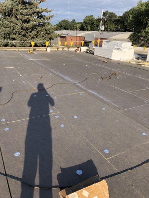 Commercial flat roof replacement