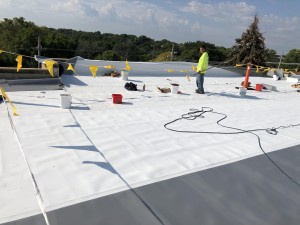 Commercial flat roof replacement