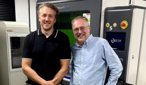 Jamie Corden (left) with AME-3D