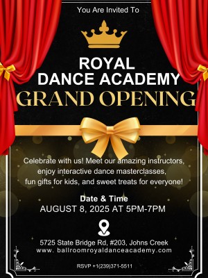 Grand Opening Invitation Poster