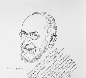 Portrait of French composer Erik Satie