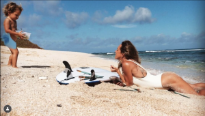 Danielle Zirkelbach with her son Imua