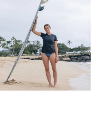 Xcel Women s Heathered VentX Short Sleeve Relaxed Fit UV DS