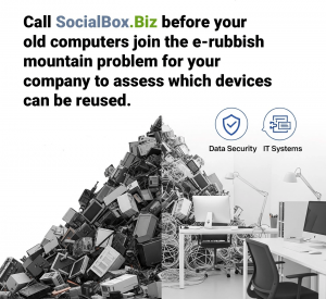 Reuse before scrapping or recycling old macbooks and laptops in London UK - SocialBoxBiz
