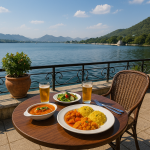 lunch at fateh sagar lake