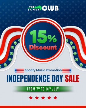 Independence Day Sale on Spotify Promotion Services