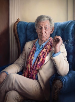 Sir Ian McKellen portrait by Dorian Radu