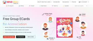 Create and send free group eCards with music, photos, and signatures.