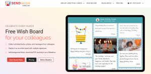 Free wishboard to collect team messages, photos, and kudos in one place.