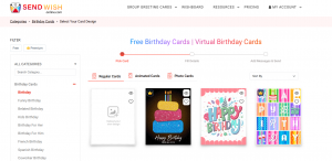 Send free birthday cards—regular, animated, or photo card styles.