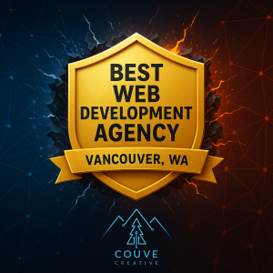 article couve creative named top web development agency in vancouver wa badge of top web development