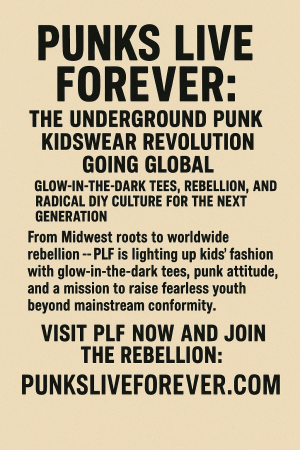 Punks Live Forever ignites a global kidswear rebellion with glow-in-the-dark tees and punk spirit
