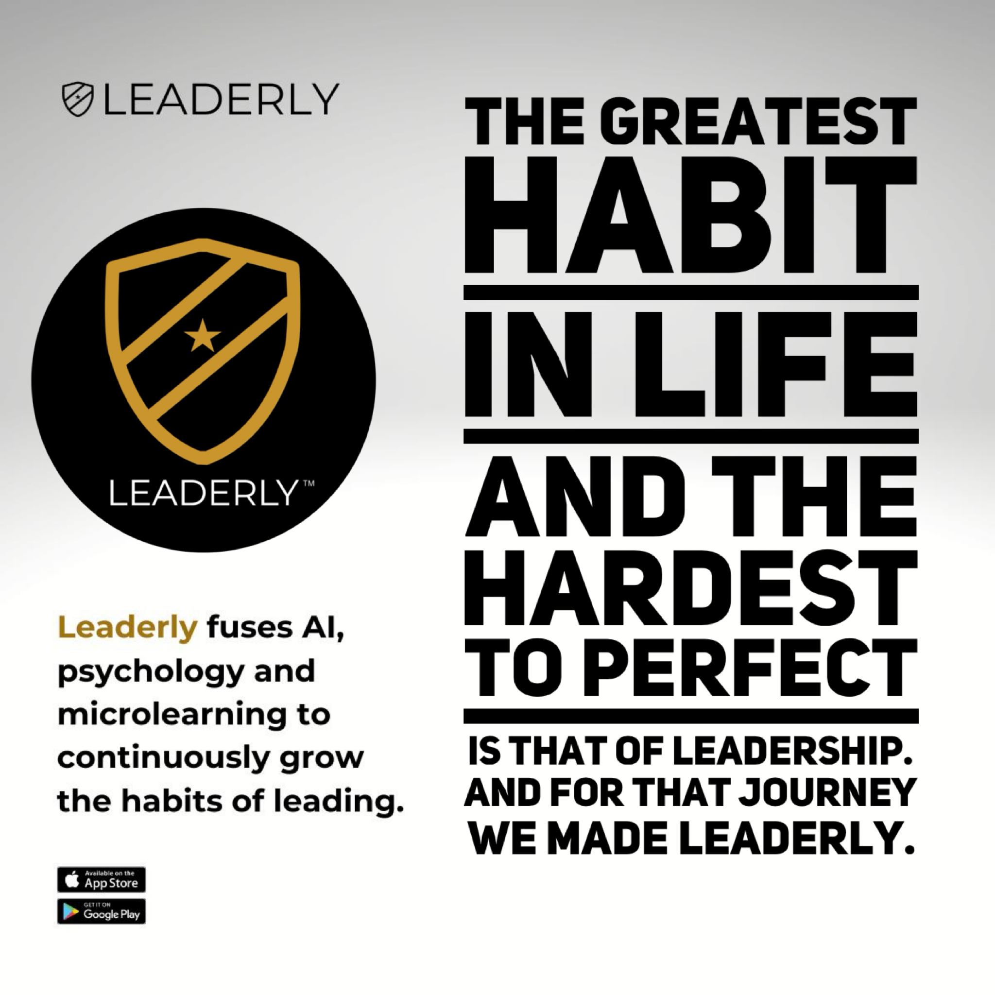 Leaderly is veteran made to grow character resilience and leadership for all