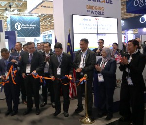 The launch of the Malaysia Pavilion at Le Bourget