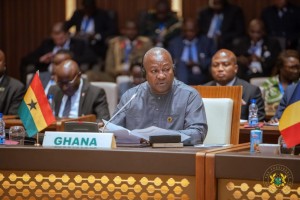 H E John Dramani Mahama President of Ghana