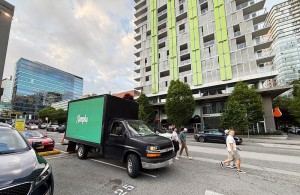 simply beverages vancouver media truck campaign