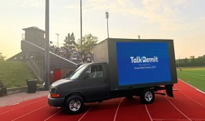 TalkRemit media truck campaign at Etobicoke Ontario