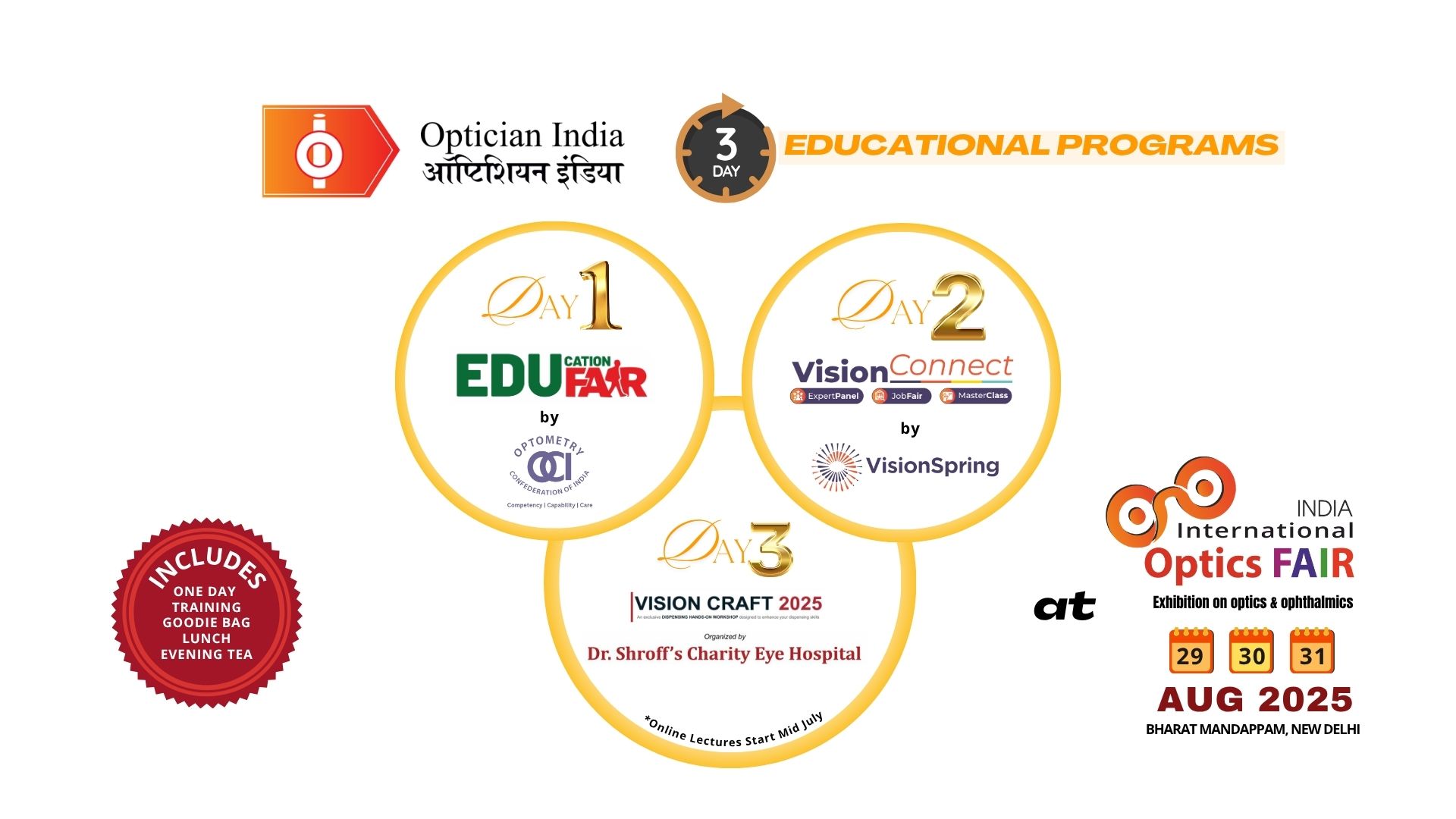 Optician India 3 day educational programs at opticsfair Optician India 3 day educational programs at opticsfair