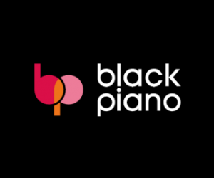 black piano logo