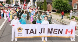 Approximately 70 members of Tai Ji Men participated in the 69th East York Canada Day Parade.