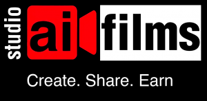AI FILMS sutdio logo with slogan