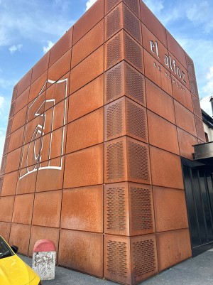 corten steel facade