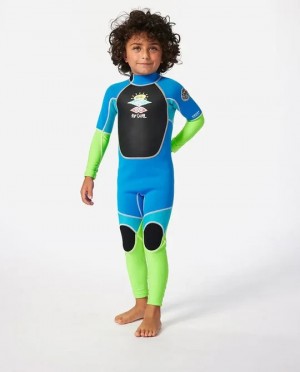 Boy Rip Curl Kids Wetsuits Groms Omega Back Zip Easy On Off Fullsuit
