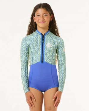 Rip Curl Kids Wetsuits Junior G Bomb Front Zip 1 5mm Springsuit
