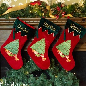 imgi 13 Personalised Christmas Stockings Velvet